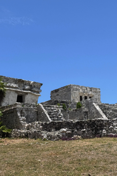 Temples within the walled city of Tulum