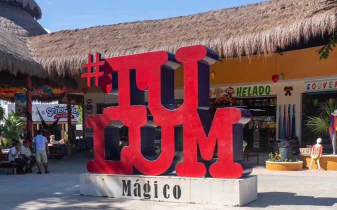 The Tulum Mágico sign in Tulum town